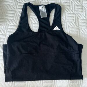 Adidas running black workout tank top